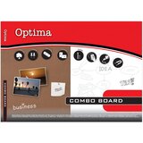 Optima Ploča bijela magnetna/pluto zidna 60x90cm, drv.okvir 22373 | shoptok.hr