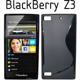  Gumijasti / gel etui S-line za BlackBerry Z3 - črni Cene