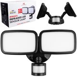 Maclean LED wall lamp, with PIR sensor, 20W, 1500lm, IP65, neutral white 4000K, black, MCE524 B | shoptok.hr
