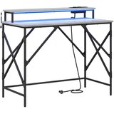  Stol s policom Siva Sonoma 100 x 50 x 86,5 cm Konstruirano drvo | shoptok.hr