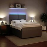  Krevet s oprugama i madracem svjetlosivi 140x190 cm baršunasti | shoptok.hr