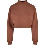 Urban Classics Ladies Cropped Oversized Sweat High Neck Crew Bark | Shoptok.si