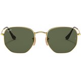 Ray-ban Unisex sunčane naočale Ray Ban RB 3548N SN Hexagonal Flat Lenses XL Green (zelene) | shoptok.hr