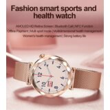 BLAVEC Smartwatch W-19 Liana HD AMOLED Voice Call (SWW19-RG) ružičasto zlato + 2 remena | shoptok.hr