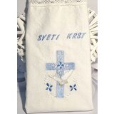  KRSTNI PRTIČEK s križcem in golobčkom - moder KRSPRT 05 | Shoptok.si