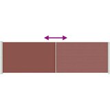  Uvlačiva bočna tenda za terasu 180 x 600 cm smeđa | shoptok.hr
