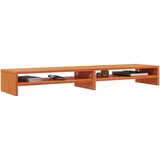  Stalak za monitor voštano smeđi 100x24x13cm od borovine | shoptok.hr