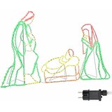  Osvijetljena scena božićne jaslice Šareni 112 x 71,5 cm PVC | shoptok.hr