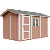 Timbela Vrtna hišica vrhunske kakovosti 8,68 m² - V252x250x412 cm - s tlemi in bitumenskimi ploščicami - M914-REDWOOD RED, (5000117223) | Shoptok.si