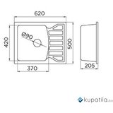  Sudoper bež granitni Xgranit Quadro M Metalac | Eponuda.ba