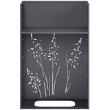  Vrtna saksija Antracit 50 x 30 x 75 cm Čelična vrata | shoptok.hr