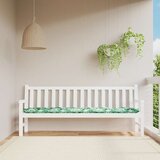  Jastuk za vrtnu klupu s uzorkom lišća 200x50x7 cm Oxford tkanina | shoptok.hr