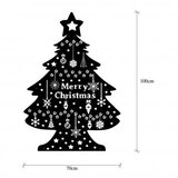 WALLXPERT Zidna dekoracija XMASBLACK-031, 70x100 cm, Crna | Eponuda.ba