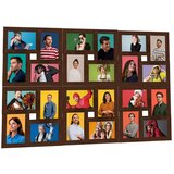 vidaXL okvir za 24 fotografije (10 x 15 cm) tamnosmeđi mdf Cijene