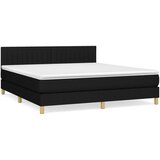 The Living Store Box spring postelja z vzmetnico črna 180x200 cm blago - Box Spring Postelja, (21503605) | Shoptok.si