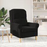 Crna fotelja Tkanina Drvo Standardna Ergonomska | shoptok.hr