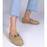 Gemre Green eco-leather moccasins with Kalenda ornament | shoptok.hr