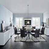 Mömax Visoka Komoda Alassio, Bela, Barva Grafita | Shoptok.si
