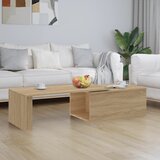 The Living Store Klubska mizica sonoma hrast 150x50x35 cm iverna plošča - Klubska Mizica, (21573168) Cene