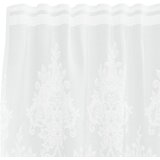  Čipkasta zavjesa sa zavjesama Bijelo 260 x 600 cm Poliester | shoptok.hr