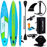 THUNDER Napihljiva SUP deska – 380 cm stabilna, 15 cm debela, komplet z veslom in sedežem (nosilnost 150 kg) ® ITTO, (5000091258) | Shoptok.si
