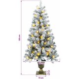  Zasnježeno mini božićno drvce 120 cm 100 LED lampica | shoptok.hr