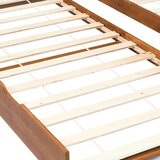  Izvlečni posteljni okvir medeno rjav iz borovine 90x200 cm | Shoptok.si