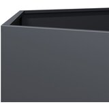  Vrtna sadilica antracit šesterokutna 138 x 120 x 45 cm čelična | shoptok.hr