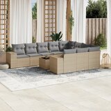  11-dijelni set vrtnih sofa od poliratana s jastucima bež | shoptok.hr