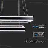  LED prigušiva luster na sajli LED/113W/230V 3000K crna | Eponuda.com