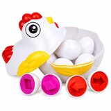  Educational Hen 12 Egg Sorter Learning Shapes Colors Set | shoptok.hr