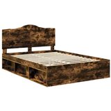  Konstrukcija postelje z vzglavjem Dimljeni oreh 140 x 200 cm, (5000102108) | Shoptok.si