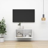  Zidni TV ormarić bijeli 37 x 37 x 72 cm od konstruiranog drva | shoptok.hr