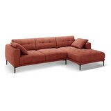 Micadoni Opečnato oranžna kotna sedežna garnitura (desni kot/z ležalnikom) Bemy – | Shoptok.si