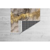 Conceptum Hypnose Tepih Els2375-4, 100x300 cm, Sivo-zlatna boja | Eponuda.ba