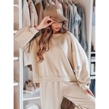 DStreet Komplet dresowy damski one size oversizowy DRESIS beżowy | Shoptok.si