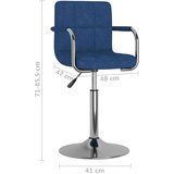  Barski stolac od tkanine plavi | shoptok.hr