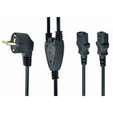 Gembird PC-186-ML6 Kabl za napajanje racunara, Y razdelnik (C13), VDE certifikat 2m | ePonuda.com