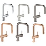 Grohe izvlečna enoročna kuhinjska armatura Minta - supersteel, U izliv (32322DC2) | Shoptok.si