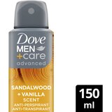 Dove Men+Care Advanced osvežilni deodorant za moške Sandalwood&Vanilla 150 ml | Shoptok.si