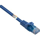 Renkforce RF-5043860 RJ45 omrežni kabel\, Patch kabel CAT 5e U/UTP 1.00 m modra z zaščitnim zapornim zatičem\, brez halogena 1 kos, (20446705) | Shoptok.si