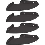  Lebdeća polica s policom s pohranom 4 pcs Crna 15 x 15 x 2 cm - Crna 15 cm 4 | shoptok.hr
