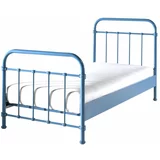 Vipack Plavi metalni dječji krevet New York, 90 x 200 cm