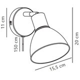 Nordlux zidna reflektorska lampa pop 1xE27/18W/230V bež | Eponuda.com