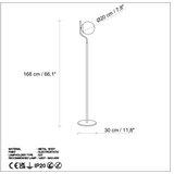 Opviq podna lampa Tulip 13815, 30 x 30 x 168 cm, 1 x E27, 250 cm kabl, crna | Eponuda.ba