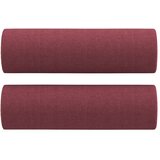  3-dijelni set sofa s jastucima crvena boja vina od tkanine | shoptok.hr