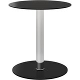 vidaXL Klubska mizica črna 40 cm kaljeno steklo | Shoptok.si