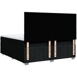  Krevet s oprugama i madracem crni 200x200 cm od tkanine | shoptok.hr