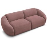 Bobochic Paris Rožnata sedežna garnitura iz rebrastega žameta 250 cm Tina – | Shoptok.si