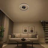  LED plafonsko svetlo LORENZO LED/22W/230V, prečnik 50 cm, crno | Eponuda.com